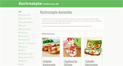 Desktop Screenshot of kochrezepte-kostenlos.de
